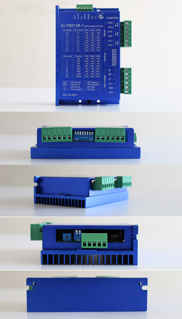 42/57步進電機驅動器 自發脈沖驅控 調速器 128細分 4.5A  AI-TB5128-1(圖1)